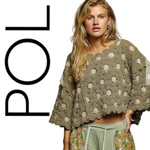 👑COMING SOON👑 POL NEW CROCHET TOP